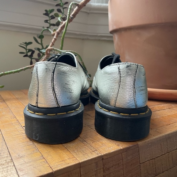Silver Dr. Marten oxfords - Picture 5 of 5